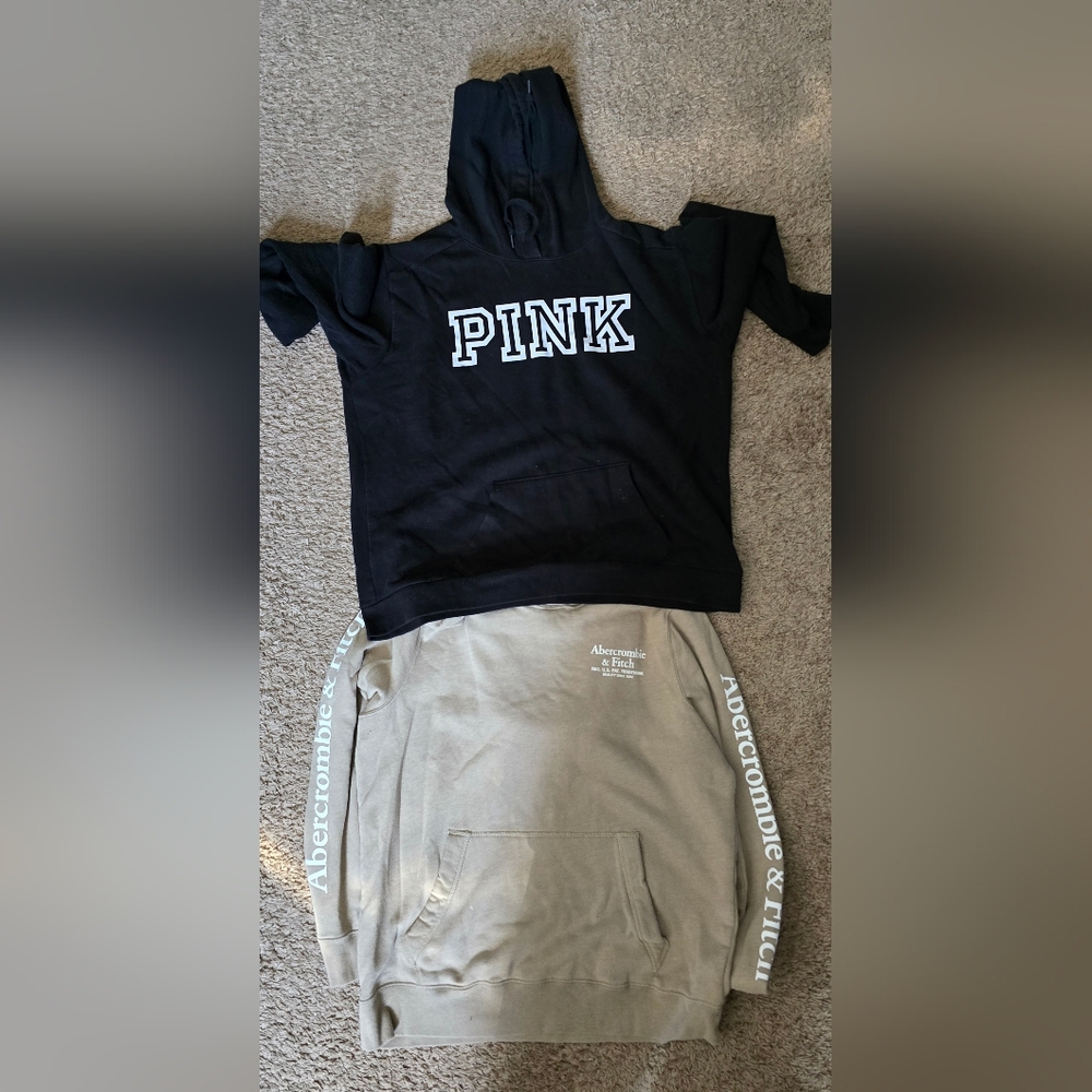 Abercrombie & Fitch Black Hoodie and Pink Black Hoodie
